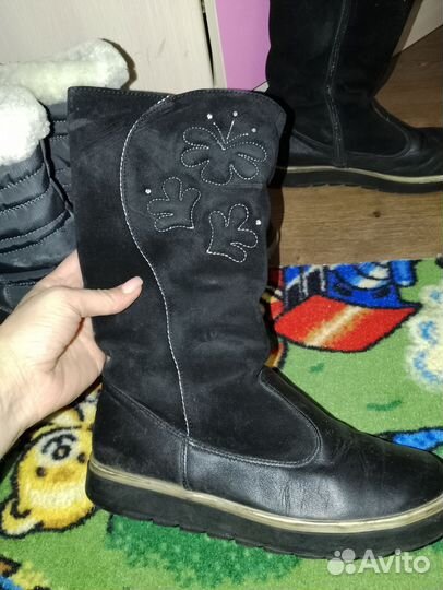 Сапоги зимние для девочки 37 размер