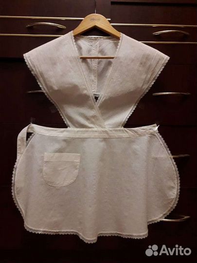 Школьный фартук р.128-140, СССР, винтаж