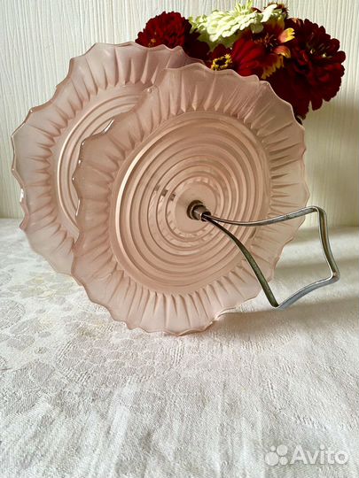 Антикварная ваза, матовое стекло