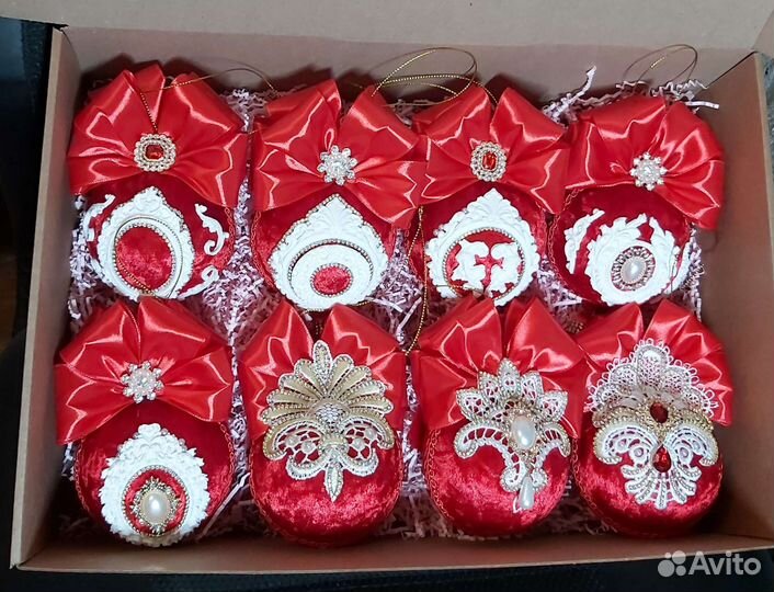 Ёлочные шары ручной работы