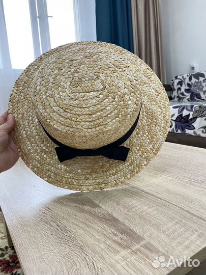 Шляпа женская соломенная