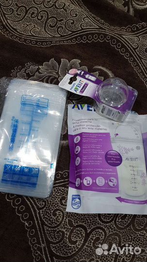 Пакеты для заморозки молока, соска Avent