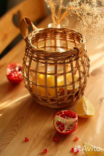 Ажурная подвесная корзина