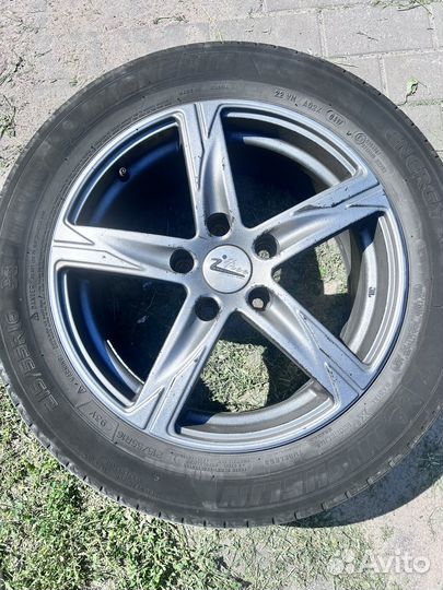 Литые диски r 16 5 114 3 с резиной michelin