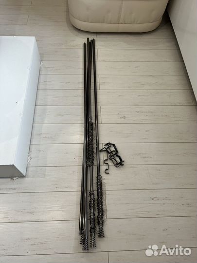 Карнизы для штор двухрядный металлический 3 метра