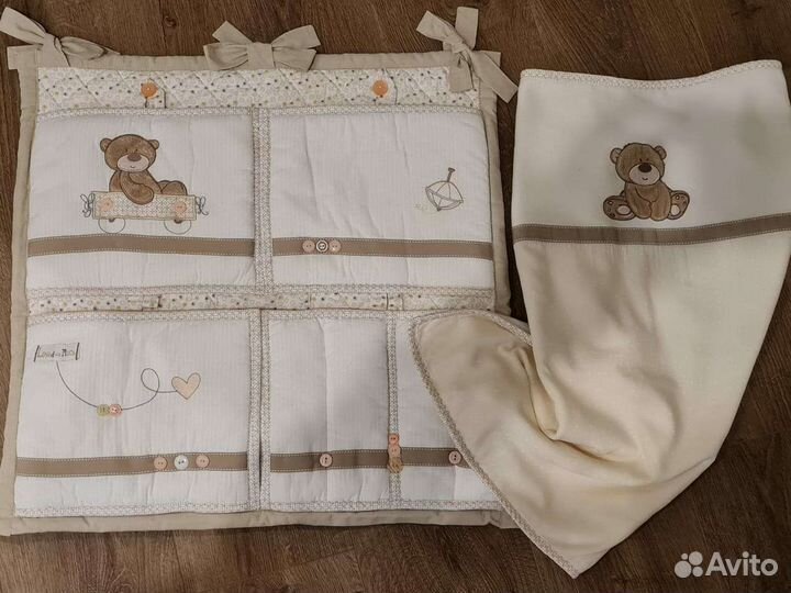 Кармашки и одеяло mothercare для новорожденных