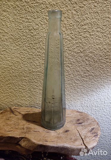 Пивная бутылка,старинная граненая