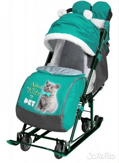 Детские санки коляска новые