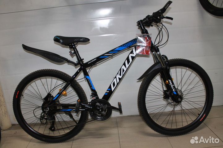 Скоростной велосипед Черно-синий новый