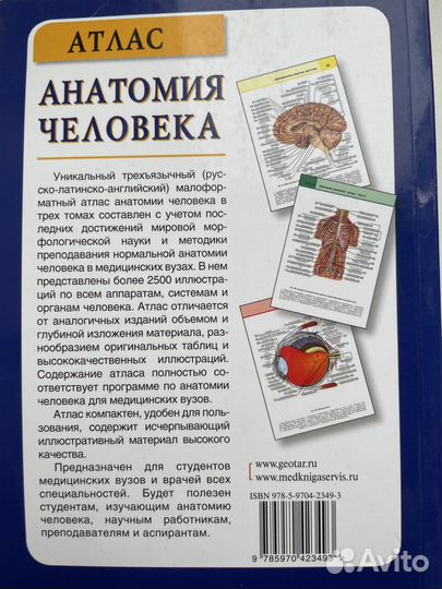 Атлас Анатомия человека том 3 Билич Крыжановский