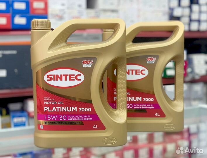 Масло моторное sintec platinum 7000 SAE 5W-30 acea