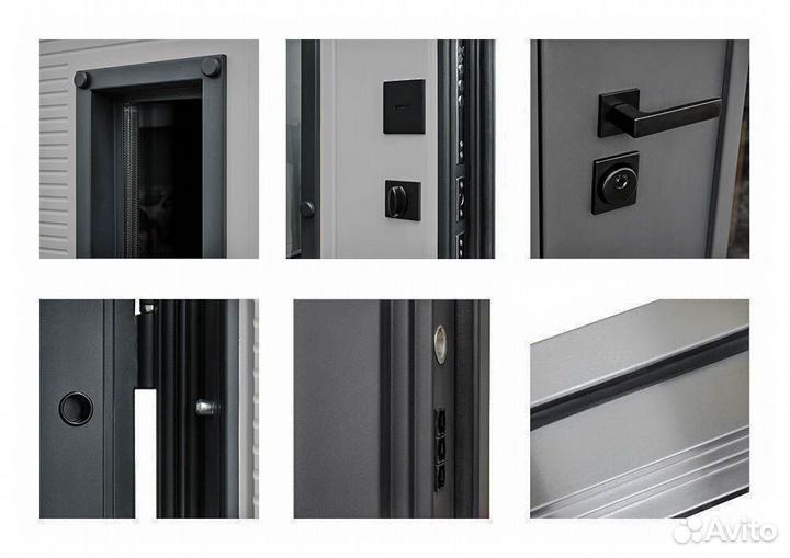 Дверь с терморазрывом и с окном Тренто