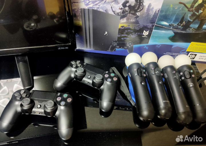 Максимальный набор PlayStation 4 Pro с psvr