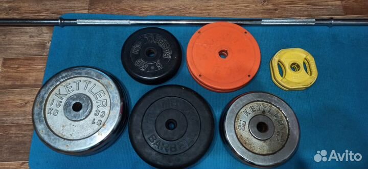 Спортивные блины и гриф