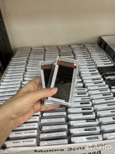 Коричневые ресницы для наращивания