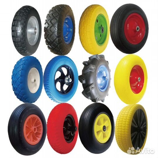 Колесо на садовую тачку Все размеры Пневмо
