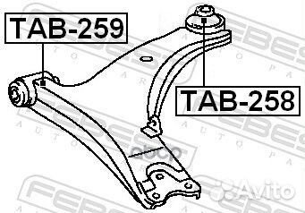 Сайлентблок рычага задний toyota carina, coron