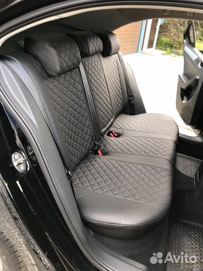 Чехлы VW Jetta Экокожа ромб Автопилот