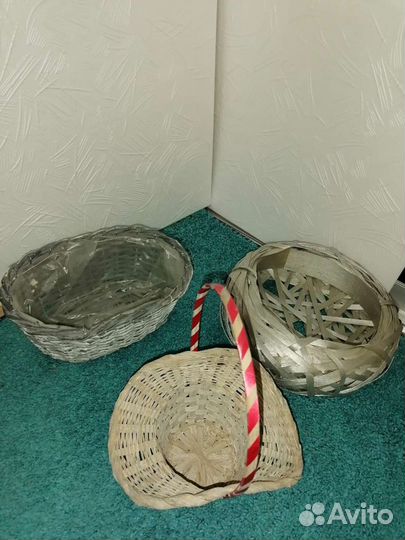 Плетеные корзинки для дизайна
