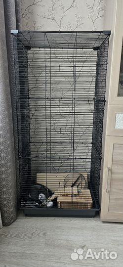 Клетка для дегу и шиншил, большая оборудованная