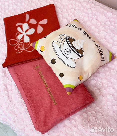 Плед покрывало/ чехол на подушку/ валик в чехле