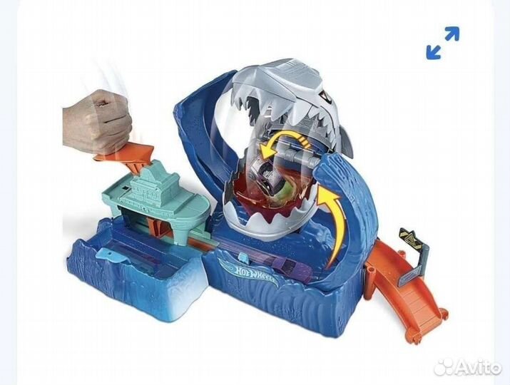 Hot wheels трек акула