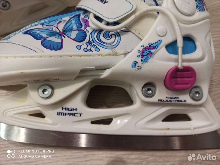 Коньки детские раздвижные р. 27 - 30