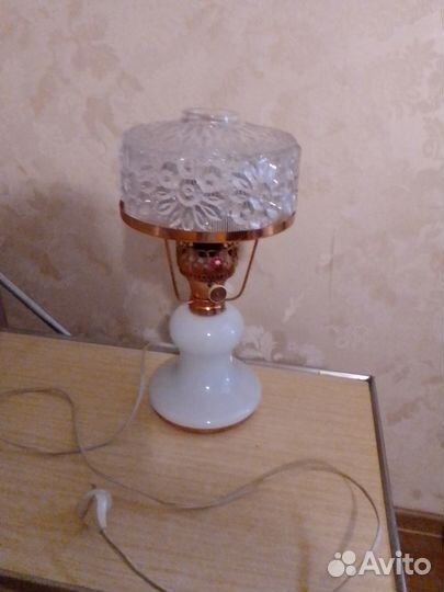 Лампа настольная советская винтаж