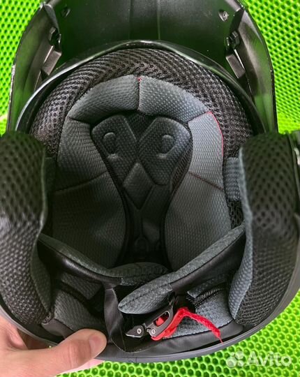Шлем модуляр мотошлем скутер три четверти