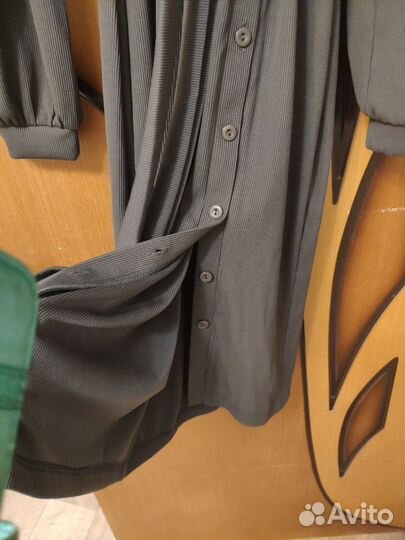 Платье новое серое 46