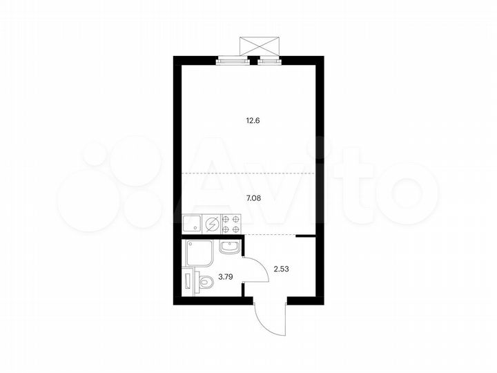 Квартира-студия, 26 м², 26/33 эт.
