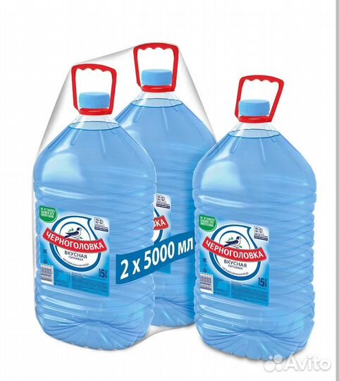 Пэт бутылка для воды 5 литров, чистая