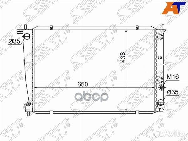 Радиатор hyundai H1/H200/starex 2.4/2.5TD/2.6D