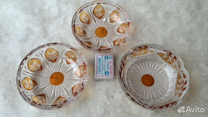 Хрустальная шкатулка ваза сахарница конфетница