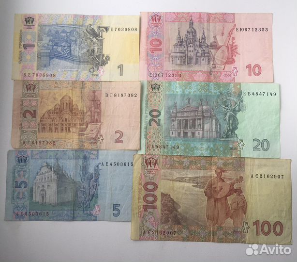 Гривны купюры