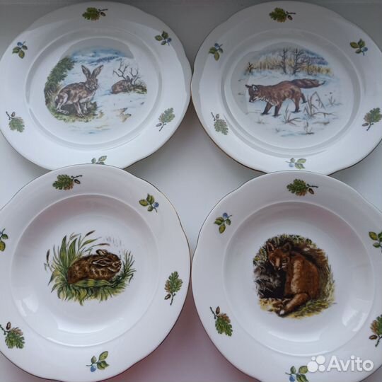Кольдиц фарфор из ГДР дикие звери
