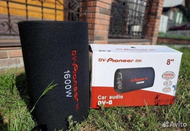 Сабвуфер Активный Pioneer 1600W 8'' Новый