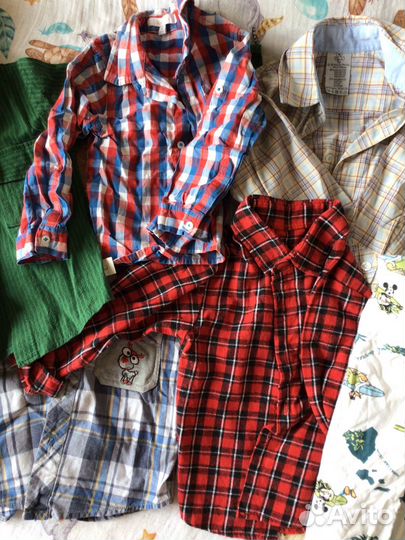 Рубашки для мальчика пакетом 86—98