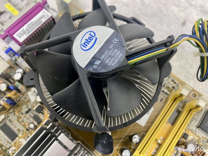 Материнская плата Asus P5GZ-MX + CPU и кулер