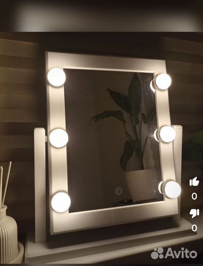 Зеркало гримёрное настольное