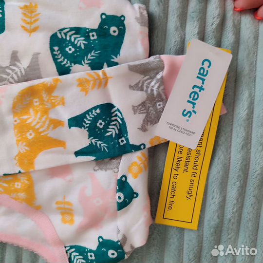 Новые пижамы carters для девочки 122-128