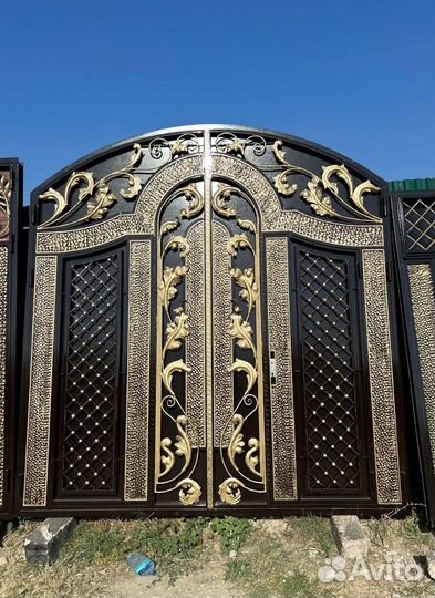 Ворота в Дербенте с калиткой на заказ