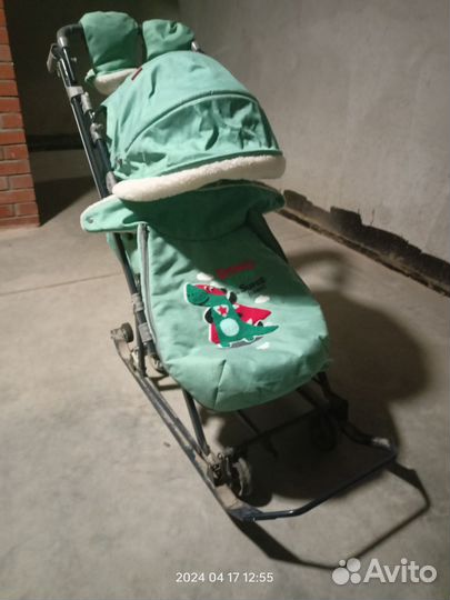 Детские санки коляска