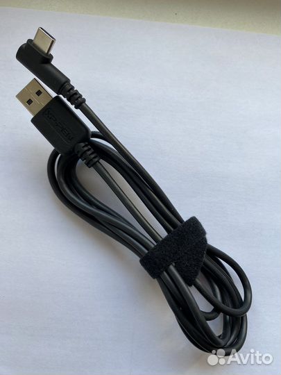 Кабель круглый черный USB Type-C