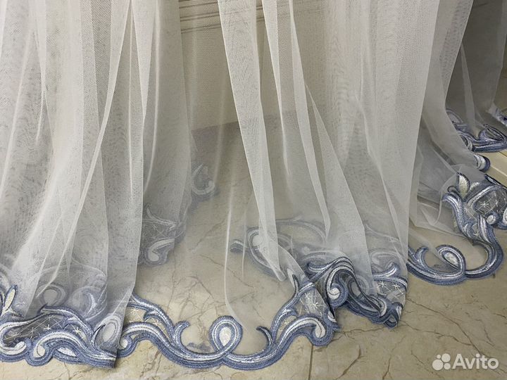 Шторы премиум с вышивкой