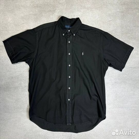 Рубашка Ralph Lauren черная L XL