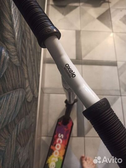 Трюковой самокат oxelo с новой шкуркой