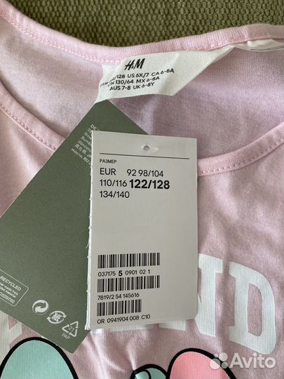 Новые платья 122/128 H&M