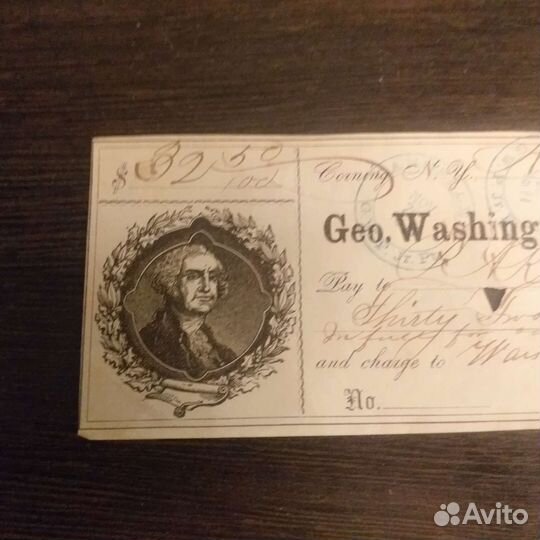 Банковский чек США