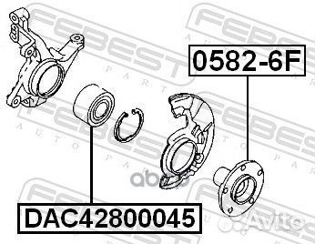 Подшипник ступицы передний mazda 3 (BK), 6 (GG)